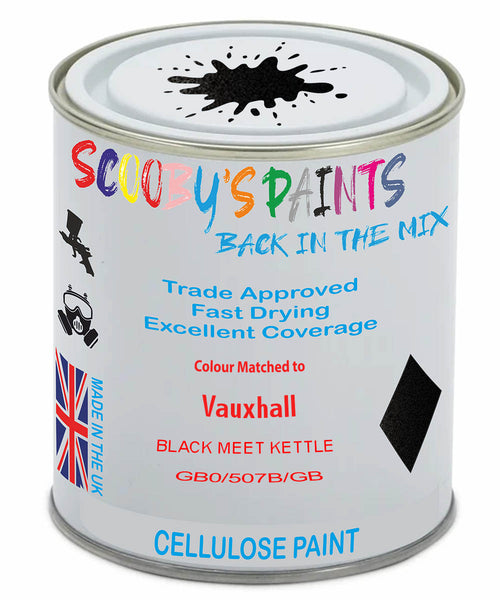 Paint Mixed Vauxhall Ampera-E Black Meet Kettle 22Y/507B/Gb0 Cellulose Car Spray Paint