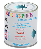 Paint Mixed Vauxhall Zafira Breeze Blue 04L/20N/80U Cellulose Car Spray Paint