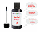 Vauxhall Black Sapphire Paint Code 20R