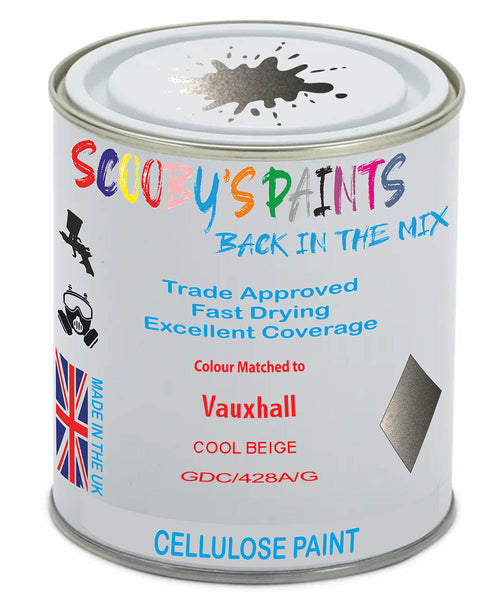 Paint Mixed Vauxhall Astra Cool Beige 41W/428A/Gdc Cellulose Car Spray Paint