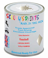 Paint Mixed Vauxhall Antara Crystal White 13U/Gbq Basecoat Car Spray Paint