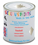 Paint Mixed Vauxhall Antara Crystal White 13U/Gbq Basecoat Car Spray Paint