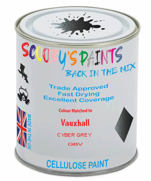 Paint Mixed Vauxhall Ampera Cyber Grey Gbv Cellulose Car Spray Paint