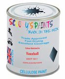 Paint Mixed Vauxhall Cascada Deep Sky 167V/22S/Gwj Cellulose Car Spray Paint