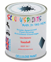 Paint Mixed Vauxhall Insignia Deep Sky 167V/22S/Gwj Cellulose Car Spray Paint