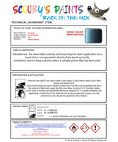 Instructions for use Vauxhall Deep Sky Blue Car Paint