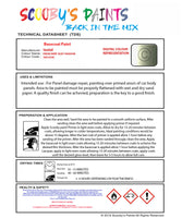 Cellulose Ready For Use Paint for VAUXHALL ZAFIRA FRESH MINT SILKY SHADOW Paint code: 30Q/GOK Easy Use Original Paint Cellulose Spray Gun Paint