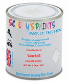 Paint Mixed Vauxhall Nova Glacier White 10L/10U/474 Basecoat Car Spray Paint