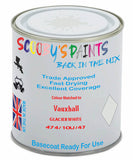 Paint Mixed Vauxhall Corsa Glacier White 10L/10U/474 Basecoat Car Spray Paint