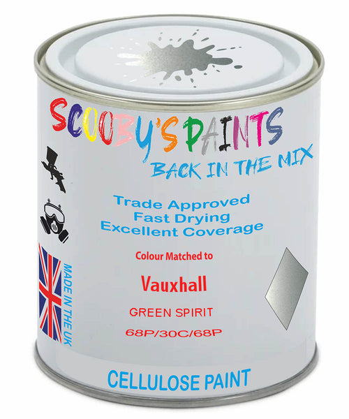 Paint Mixed Vauxhall Zafira Green Spirit 259M/30C/68P Cellulose Car Spray Paint