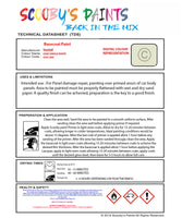 Basecoat Ready For Use Paint for VAUXHALL MERIVA GUACAMOLE WHITE Paint code: GUA/30R Easy Use Original Paint Basecoat Spray Gun Paint