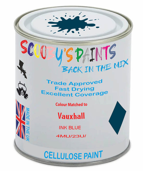 Paint Mixed Vauxhall Movano Ink Blue 20P/23U Cellulose Car Spray Paint