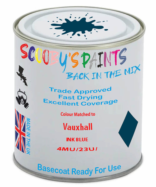 Paint Mixed Vauxhall Movano Ink Blue 20P/23U Basecoat Car Spray Paint