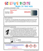 Cellulose Ready For Use Paint for VAUXHALL ZAFIRA IRON HEART Paint code: 21T/3CU Easy Use Original Paint Cellulose Spray Gun Paint