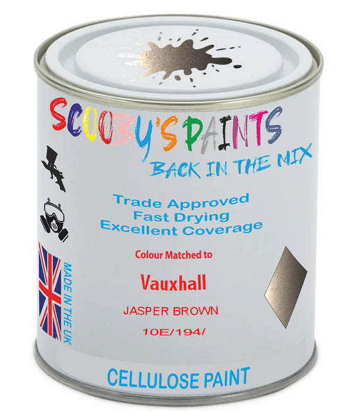 Paint Mixed Vauxhall Vivaro Jasper Brown 10E/194 Cellulose Car Spray Paint