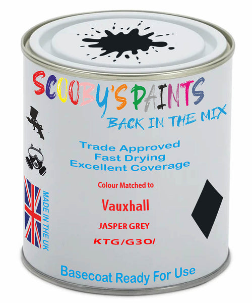 Paint Mixed Vauxhall Grandland X Jasper Grey Ktg/G30 Basecoat Car Spray Paint