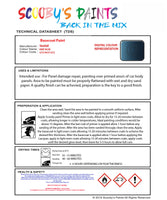 Cellulose Ready For Use Paint for VAUXHALL MOKKA X KNIT BLUE Paint code: 22W/442Y/G72 Easy Use Original Paint Cellulose Spray Gun Paint