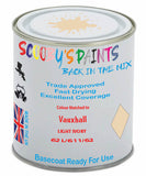 Paint Mixed Vauxhall Nova Light Ivory 0U1/611/62L Basecoat Car Spray Paint