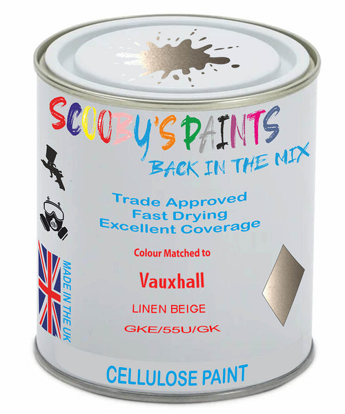 Paint Mixed Vauxhall Antara Linen Beige 40Y/55U/Gke Cellulose Car Spray Paint
