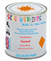 Paint Mixed Vauxhall Corsa Mandarina 41P/438Y/Gdj Cellulose Car Spray Paint