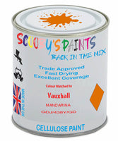 Paint Mixed Vauxhall Adam Mandarina 41P/438Y/Gdj Cellulose Car Spray Paint