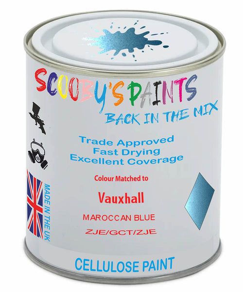 Paint Mixed Vauxhall Agila Maroccan Blue Gbw/Gct/Zje Cellulose Car Spray Paint