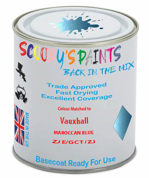Paint Mixed Vauxhall Agila Maroccan Blue Gbw/Gct/Zje Basecoat Car Spray Paint