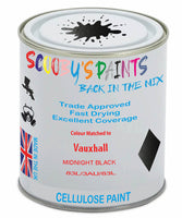Paint Mixed Vauxhall Vectra Midnight Black 298/3Au/83L Cellulose Car Spray Paint