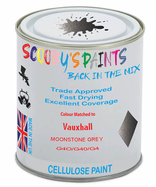 Paint Mixed Vauxhall Combo Moonstone Grey Evl/G40/G4O Cellulose Car Spray Paint