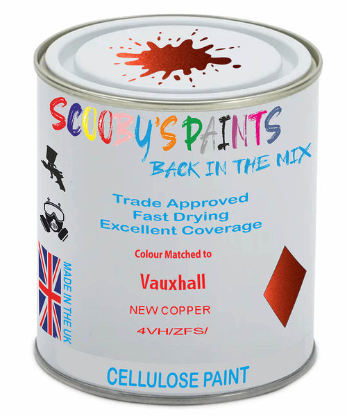 Paint Mixed Vauxhall Agila New Copper 4Vh/Zfs Cellulose Car Spray Paint