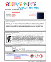 Basecoat Ready For Use Paint for VAUXHALL ADAM OCEAN BLUE Paint code: 22T/GYG Easy Use Original Paint Basecoat Spray Gun Paint