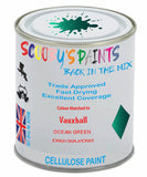 Paint Mixed Vauxhall Movano Ocean Green 396/39U/D92 Cellulose Car Spray Paint