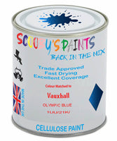 Paint Mixed Vauxhall Agila Olympic Blue 1Uu/21K Cellulose Car Spray Paint