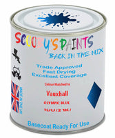 Paint Mixed Vauxhall Meriva Olympic Blue 1Uu/21K Basecoat Car Spray Paint