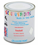 Paint Mixed Vauxhall Mokka Olympic White 40R/Gaz/Gow Cellulose Car Spray Paint