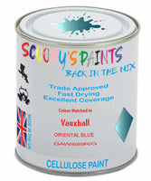 Paint Mixed Vauxhall Astra Oriental Blue 21Z/689R/Gaw Cellulose Car Spray Paint