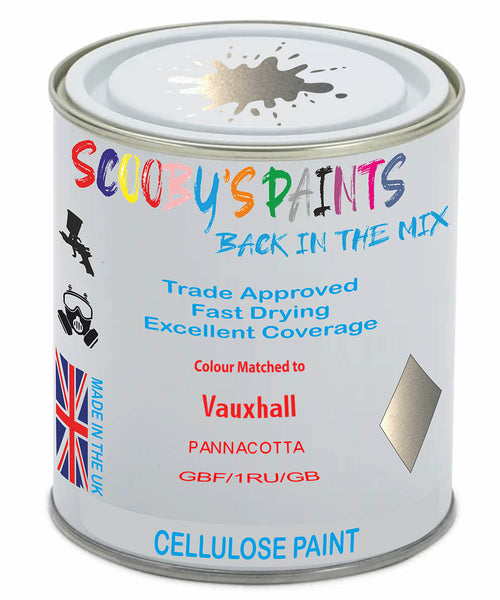 Paint Mixed Vauxhall Insignia Pannacotta 167/1Ru/Gbf Cellulose Car Spray Paint