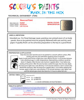 Basecoat Ready For Use Paint for VAUXHALL MERIVA PEPPERDUST Paint code: 40W/736A/GJM Easy Use Original Paint Basecoat Spray Gun Paint