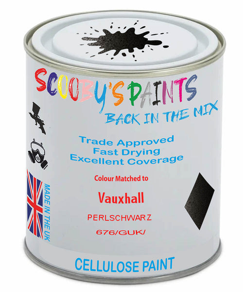 Paint Mixed Vauxhall Movano Perlschwarz 676/Guk Cellulose Car Spray Paint