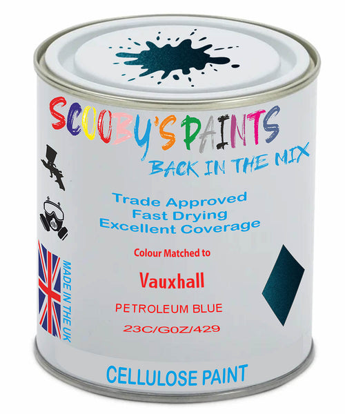Paint Mixed Vauxhall Karl Petroleum Blue 23C/G0Z/429C Cellulose Car Spray Paint