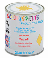 Paint Mixed Vauxhall Astra Pineapple Yellow 485/52U/57L Cellulose Car Spray Paint
