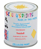 Paint Mixed Vauxhall Astra Pineapple Yellow 485/52U/57L Cellulose Car Spray Paint