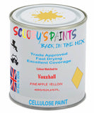 Paint Mixed Vauxhall Agila Pineapple Yellow 485/52U/57L Cellulose Car Spray Paint