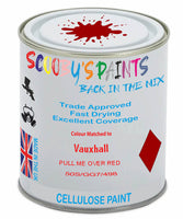 Paint Mixed Vauxhall Zafira Pull Me Over Red 50S/Gg7/498B Cellulose Car Spray Paint