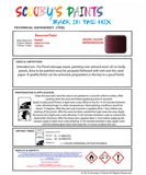 Basecoat Ready For Use Paint for VAUXHALL ADAM PURPLE FICTION Paint code: 50N/GWL Easy Use Original Paint Basecoat Spray Gun Paint