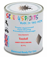 Paint Mixed Vauxhall Antara Sandy Beach Brown Gyl Basecoat Car Spray Paint