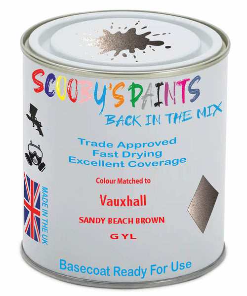 Paint Mixed Vauxhall Antara Sandy Beach Brown Gyl Basecoat Car Spray Paint