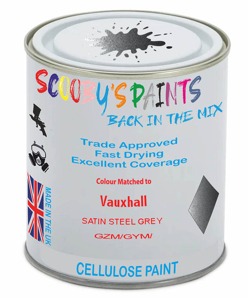 Paint Mixed Vauxhall Corsa Satin Steel Grey 4 10B/501B/Gf6 Cellulose Car Spray Paint