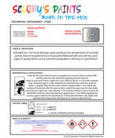 Basecoat Ready For Use Paint for VAUXHALL ADAM SEASHELL Paint code: 187/G3Z/GWA Easy Use Original Paint Basecoat Spray Gun Paint