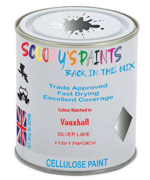 Paint Mixed Vauxhall Astra Opc Silver Lake 11S/179/Gev Cellulose Car Spray Paint